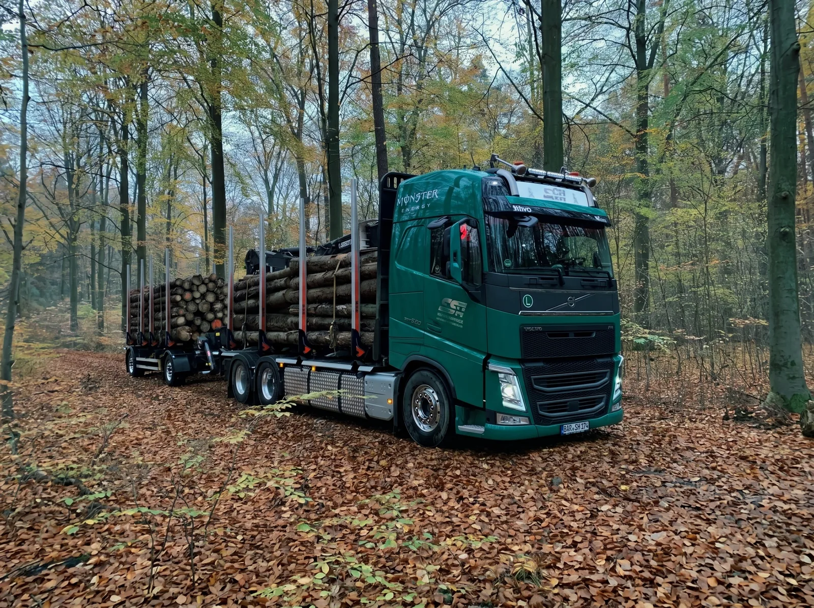 Transport drewna okrągłego