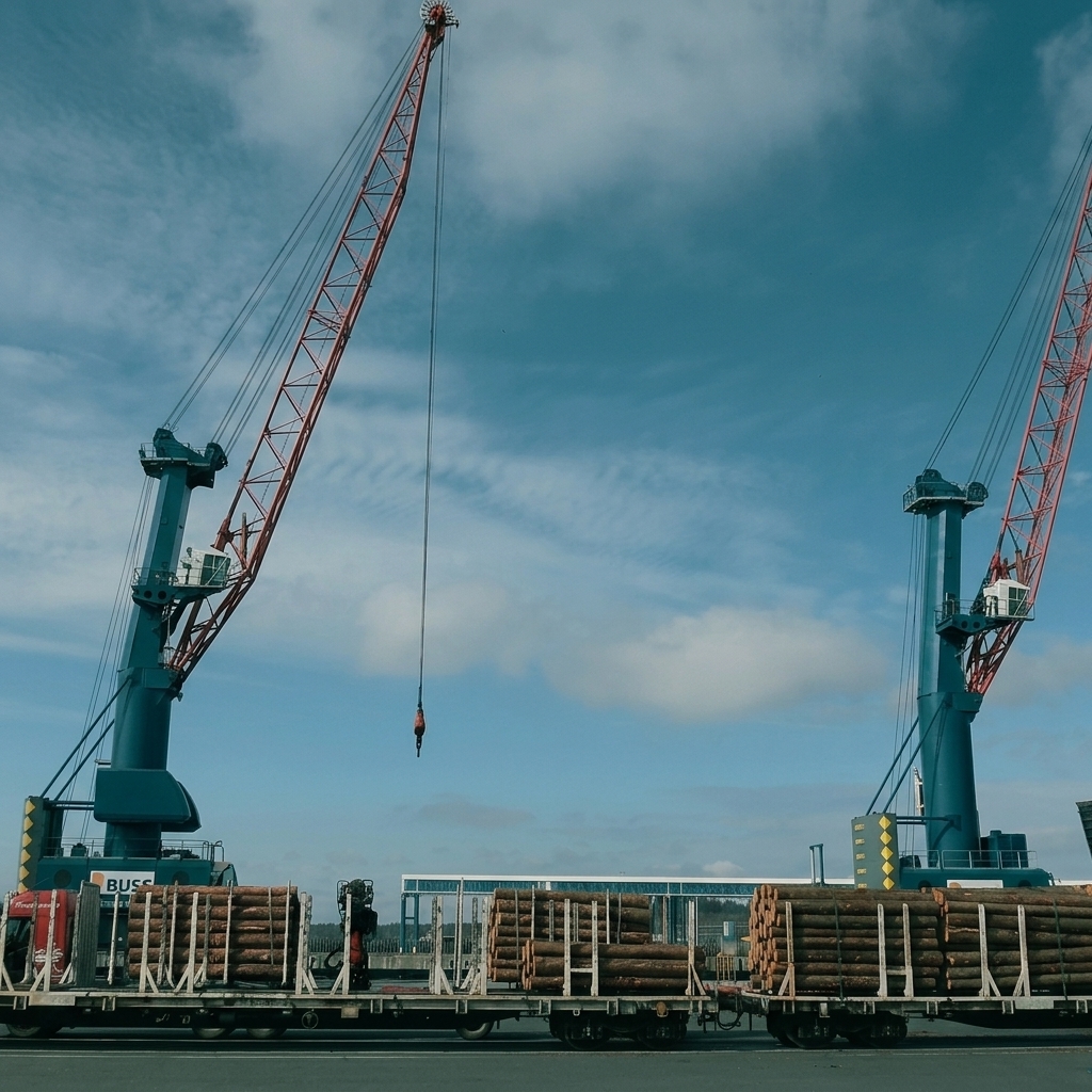 Załadunki rzeczno-kolejowe