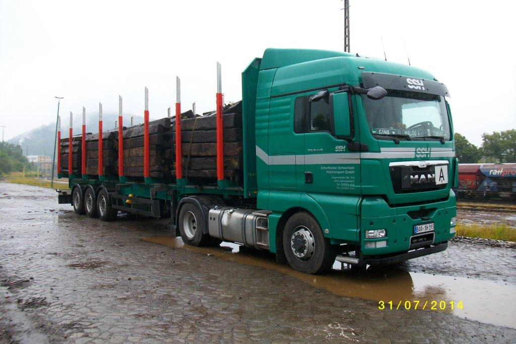 Bahnschwellentransporte